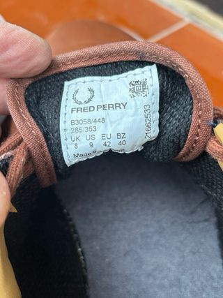 Zapatillas Fred Perry Marrón Talla 42