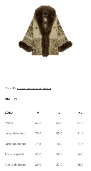 Kimono bordado XL Zara Limited Edition