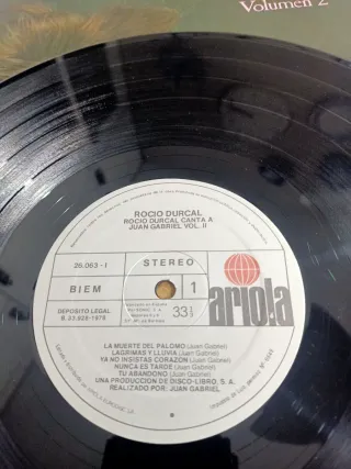 Rocío Dúrcal Canta a Juan Gabriel Vol. 2 Vinilo LP