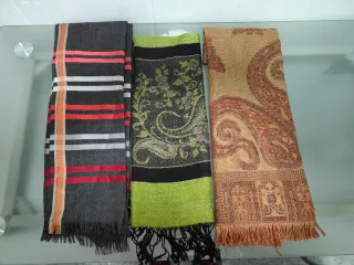 Lote 6 bufandas estampadas