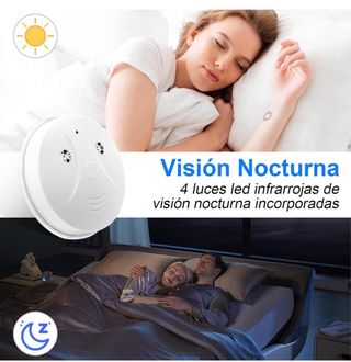 Cámara Oculta Detector Humo Wifi / Camara Espía