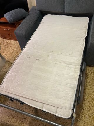 Sofá cama 2 plazas gris