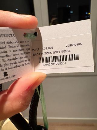 Bolso Tous Beige Piel