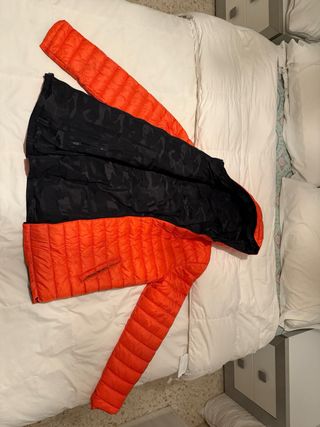 Chaqueta Reversible Desigual Negra y Naranja