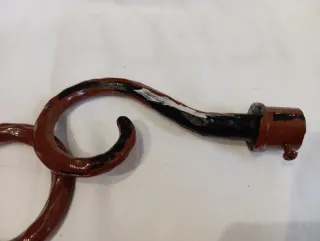 Remates cortina forja marrón (2 unidades)