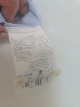 Camisa Scalpers Talla 44 Azul.