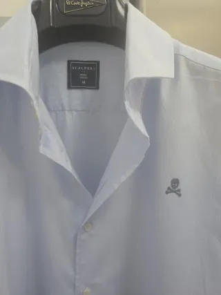 Camisa Scalpers Talla 44 Azul.