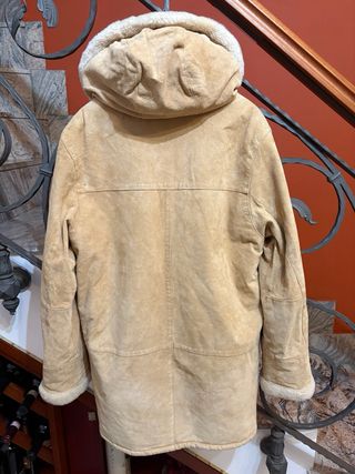 Cappotto Montone Pelle scamosciata Donna Vintage