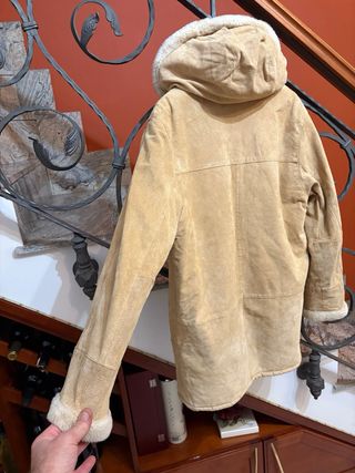 Cappotto Montone Pelle scamosciata Donna Vintage