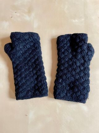 Mitones de lana negros