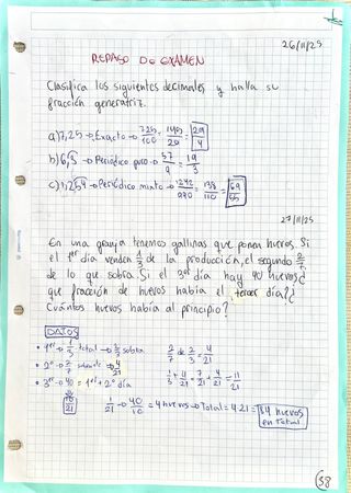 Primer trimestre de Matemáticas de 2º de la ESO