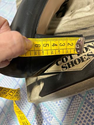 Zapatos de tacón piel azul marino Sisifo