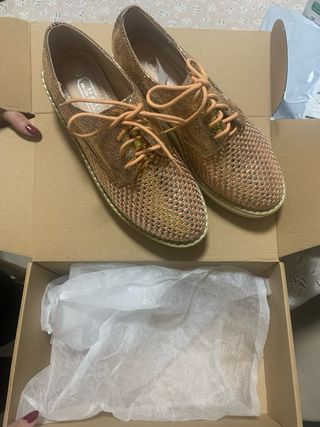 Zapatos de fiesta dorados T 37