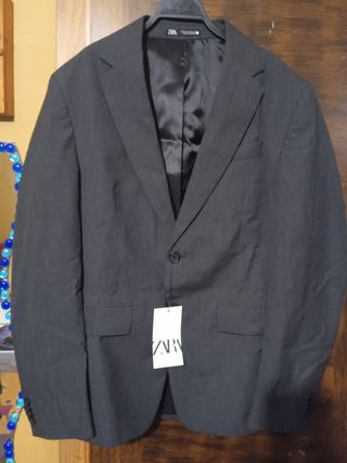 Americana Zara Gris Talla M