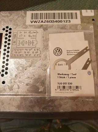 Rádio CD VWZAZ6D3400123 Golf 4