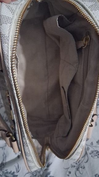 Bolso Michael Kors Beige y Blanco