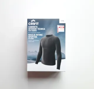 CAMISETA INTERIOR TÉRMICA NEGRA TALLA XL