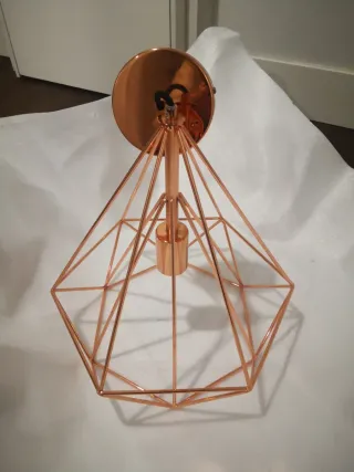 Lámpara Colgante Oro Rosa Geométrica