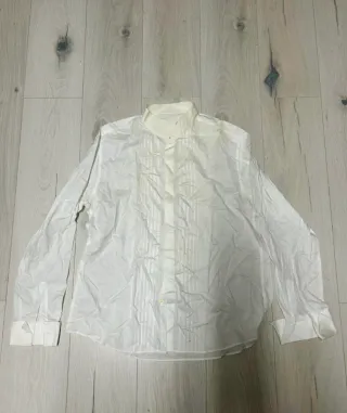 Camicia uomo bianca con pettorina