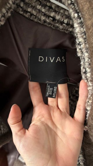 Abrigo Mujer DIVAS Talla 44 Marrón