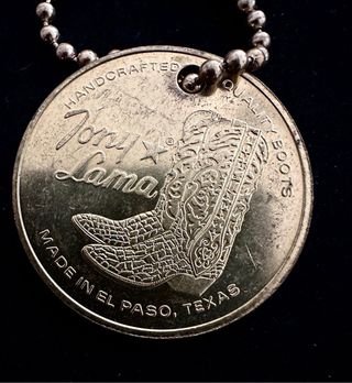 Llavero Tony Lama El Rey Vintage Dorado