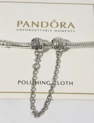 Charm Cadena Seguridad Estrellas y Castillo Disney