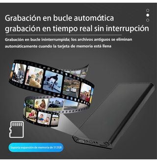 Batería Portátil con Cámara Espía Oculta