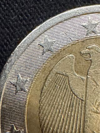 Moneda 2€ Alemania 2008 F error bisel