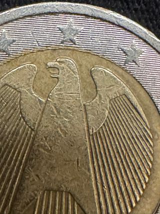 Moneda 2€ Alemania 2008 F error bisel