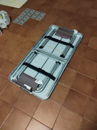 Mesa de camping plegable madera