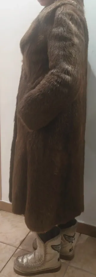 Pelliccia vintage marrone