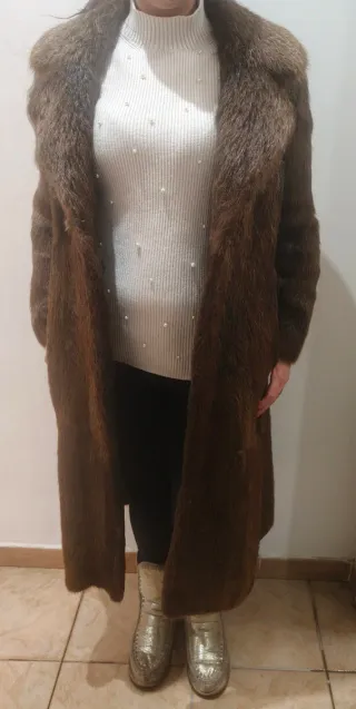 Pelliccia vintage marrone