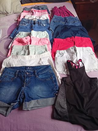 Lote Pantalones Cortos Niña