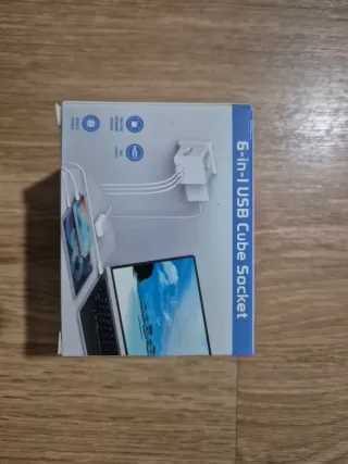 Cubo Ladron Enchufes Multiple con USB y Tipo C