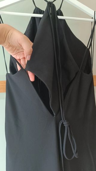 Vestido Zara Negro Largo Cut Out Edición Limitada