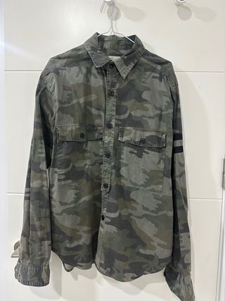 Camisa verde militar camuflaje