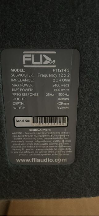 Subwoofer FLI FT12T-F5 1200W