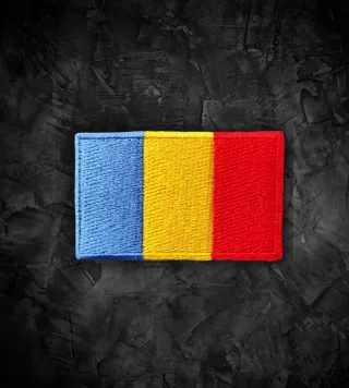 Rumanía 🇷🇴 Parche bandera termoadhesiva
