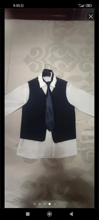 Traje Comunión Niño Negro Talla 10 años