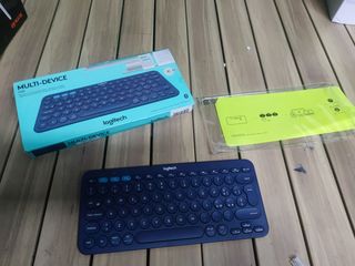 Logitech K380 Teclado Inalámbrico Multi-Dispositivos para Windows, Apple iOS, Android, Chrome, Disposición QWERTY Italiano, Azul