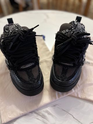 Louis Vuitton Skate Nere-Grigie con brillantini