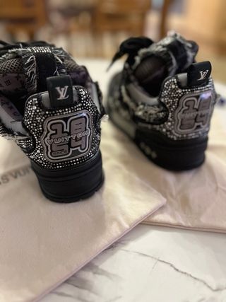 Louis Vuitton Skate Nere-Grigie con brillantini