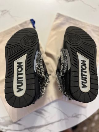 Louis Vuitton Skate Nere-Grigie con brillantini