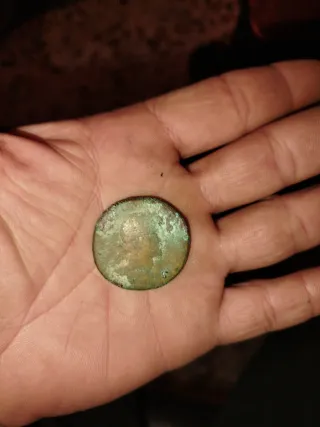 Moneda Romana Sestercio Antigua