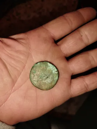 Moneda Romana Sestercio Antigua