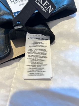 Guantes Lauren Ralph Lauren Mujer Negro