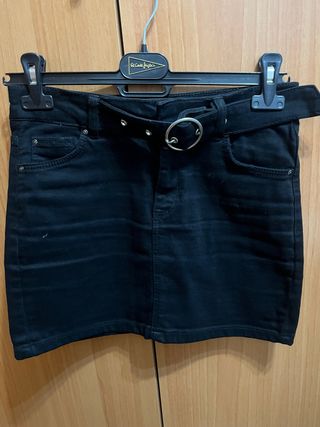 Falda tejana negra