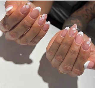 Manicura Navideña Santa y Copos Nieve