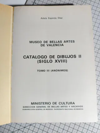 Catalogo de dibujos, Museo de Bellas Artes de V...