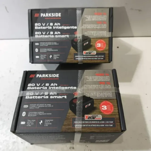 8Ah 2 Baterías PARKSIDE 20V Smart Performance